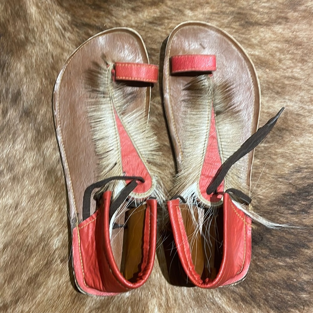 American native hand made sandals